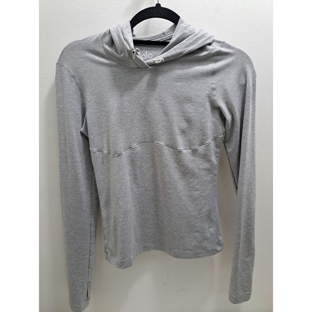 Alo Yoga Hoodie Sweatshirt Women’s Size XSmall Gray Pullover